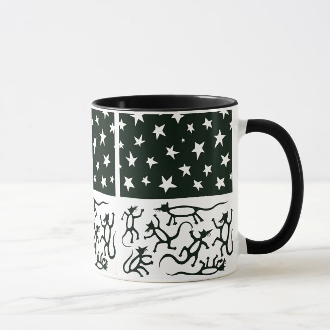 Dancing Rats under a Star-Filled Night Mug (Right)