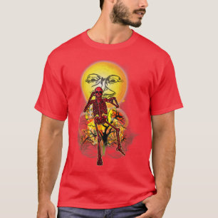Dancing Red Skeleton Halloween Grunge Weirdcore Te T-Shirt