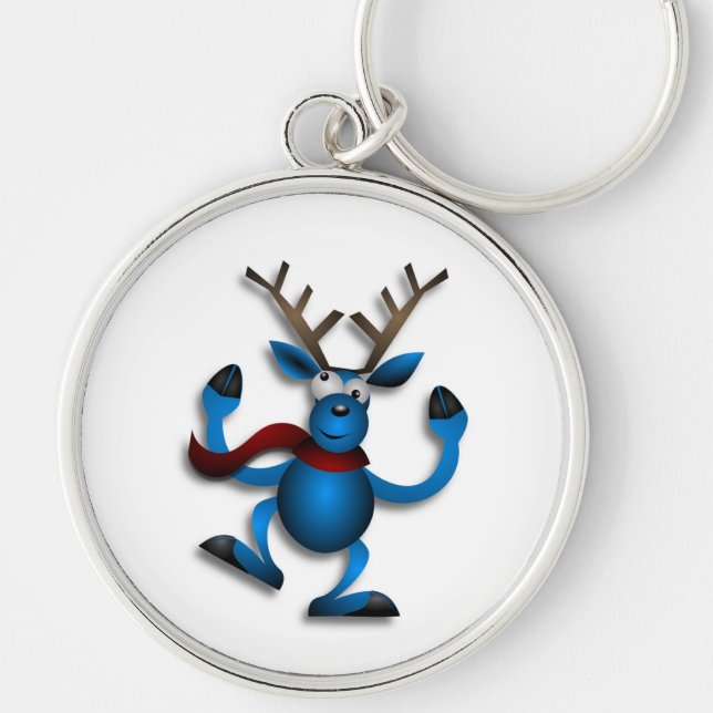 DANCING REINDEER KEY RING (Front)
