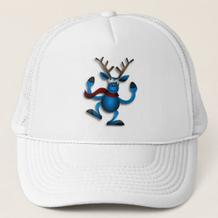 DANCING REINDEER TRUCKER HAT