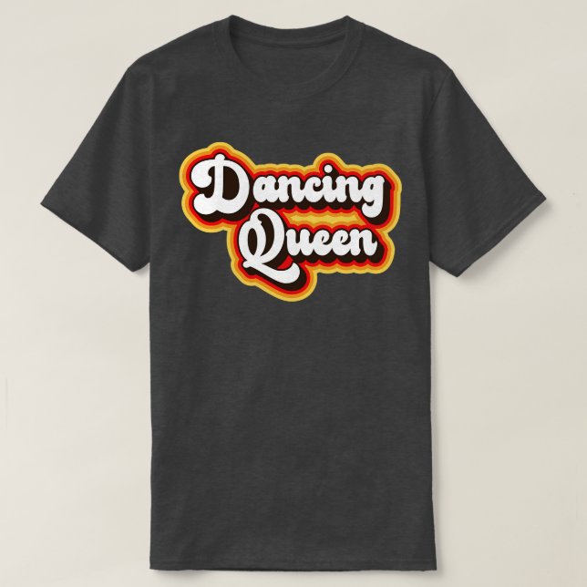 Dancing Retro 70s Design T-Shirt (Design Front)