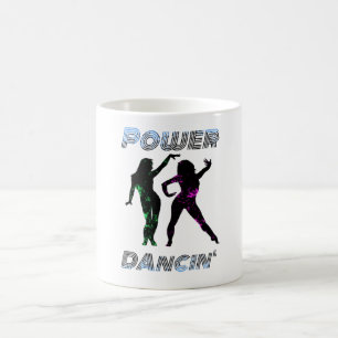 Dancing - Retro Power Dancing' Girls Lava style Coffee Mug