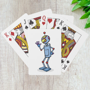 Dancing Robot Playing Cards