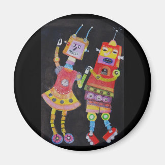 Dancing Robots Magnet