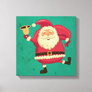 Dancing Santa Canvas Print