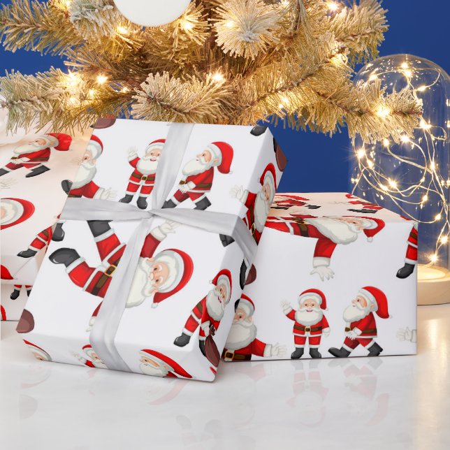 "Dancing Santa" Wrapping Paper (Holidays)