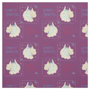Dancing Scottish Terrier Fabric