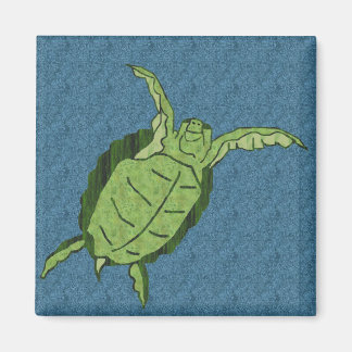 Dancing sea turtle magnet