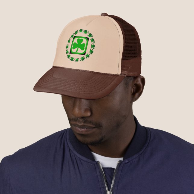Dancing Shamrocks Trucker Hat (In Situ)