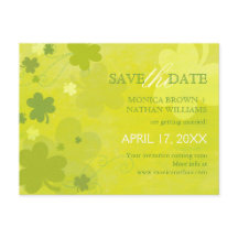 Dancing Shamrocks Wedding Save the Date