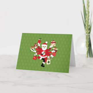 Dancing Shiva Claus - Spruce Forest Holiday Card