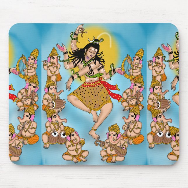 Dancing Shiva Mouse Pad (Front)