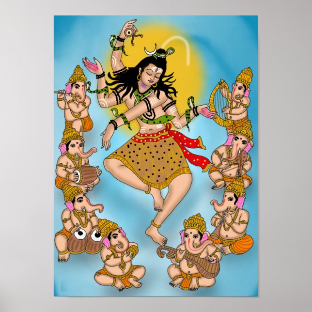 Dancing Shiva Poster (Front)