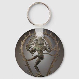 Dancing Shiva statue photo Key Ring