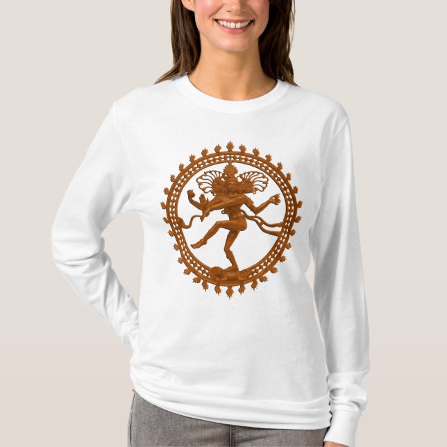 Dancing Shiva women's long sleeve shirt (Front)