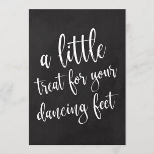 Dancing Shoes Affordable Chalkboard Wedding Sign Invitation