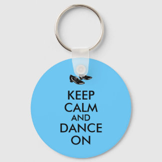 Dancing Shoes Customisable Keep Calm and Dance On Key Ring