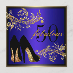 Dancing Shoes - Fabulous 50th Birthday Invitation