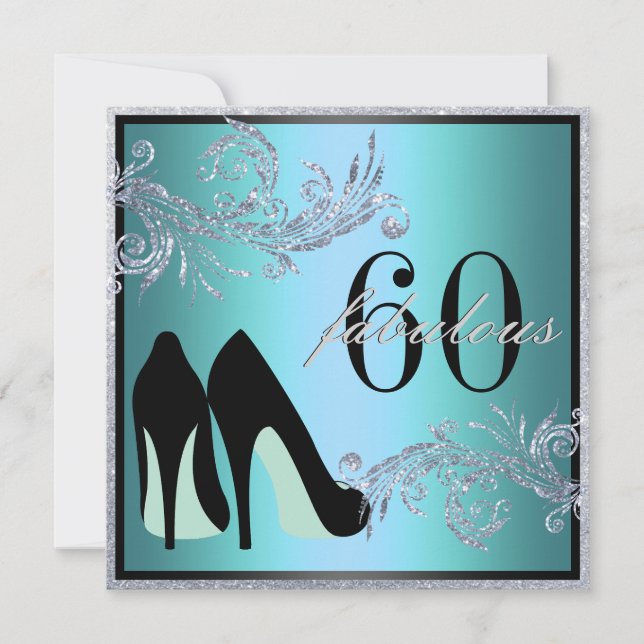 Dancing Shoes - Fabulous 50th Birthday Invitation (Front)