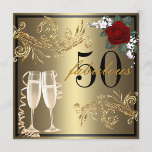 Dancing Shoes - Fabulous 50th Birthday Invitation