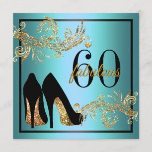 Dancing Shoes - Fabulous 60th Birthday Invitation