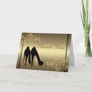 Dancing shoes matching Thank You Card