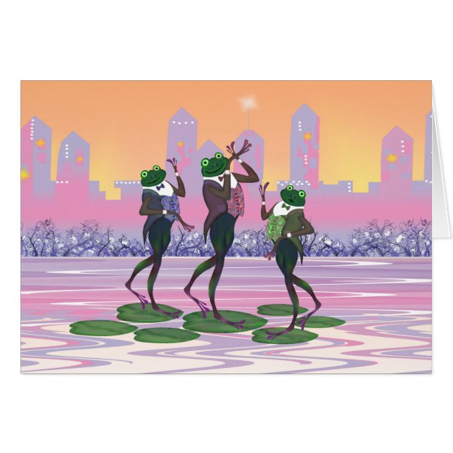 Dancing Singing Party Frogs (Front Horizontal)