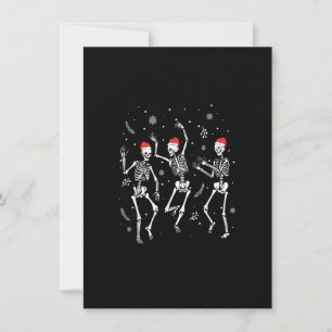 Dancing Skeleton Christmas 2021 Spooky Funny Chris Invitation