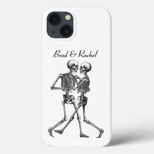 Dancing Skeleton Couple Personalised Phone Case