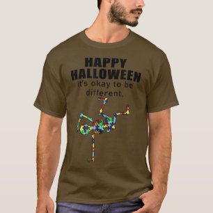Dancing skeleton Dance Scary Happy Halloween  T-Shirt