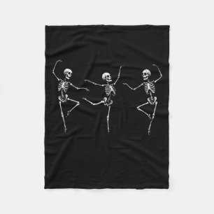 Dancing Skeleton Dry Bones Come Alive Christian Ha Fleece Blanket