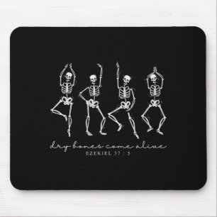 Dancing Skeleton Dry Bones Come Alive Christian Ha Mouse Pad