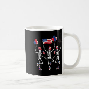 Dancing Skeleton Funny Independence Day 4th Of Coffee Mug