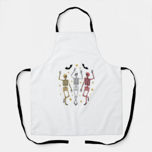 Dancing Skeleton Halloween Apron