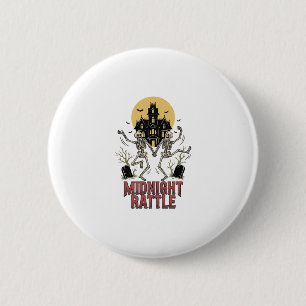 Dancing Skeleton Halloween Haunted Manor Vintage G 6 Cm Round Badge