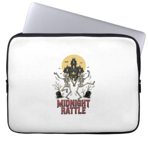 Dancing Skeleton Halloween Haunted Manor Vintage G Laptop Sleeve