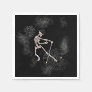 Dancing Skeleton Halloween Napkin