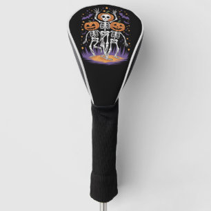 Dancing Skeleton Halloween Pumpkin  Golf Head Cover