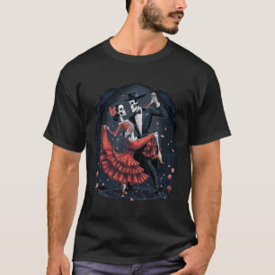 Dancing Skeleton Halloween Skull Dance Men Omen Co T-Shirt