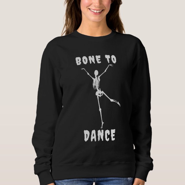 Dancing Skeleton Halloween Sweatshirt (Front)