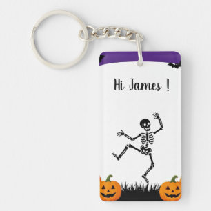 Dancing Skeleton Key Ring