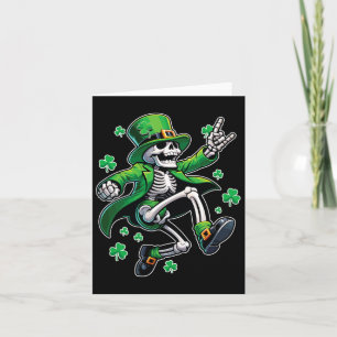 Dancing Skeleton Leprechaun St. Patrick's Day  Card