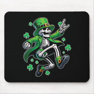 Dancing Skeleton Leprechaun St. Patrick's Day  Mouse Pad