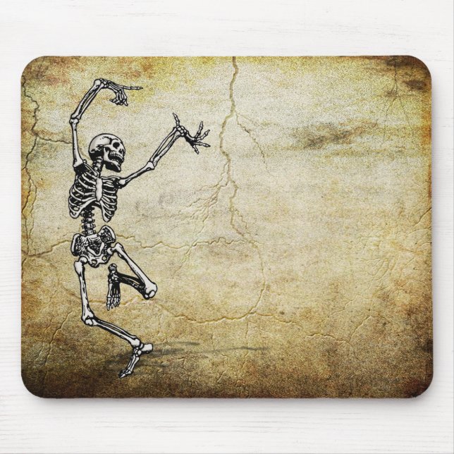 Dancing Skeleton Mouse Pad (Front)