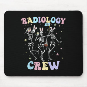 Dancing Skeleton Radiology Crew Easter Day Rad Tec Mouse Pad