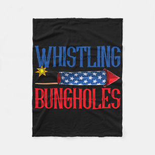 Dancing Skeleton Radiology X-ray Tech Patriotic 4t Fleece Blanket