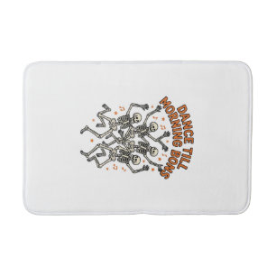 Dancing Skeleton Shirt Vintage Funny Bone Dance Ar Bath Mat