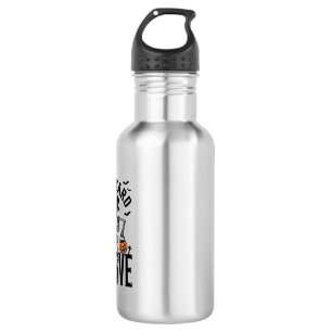 Dancing Skeleton Shirt with Pumpkin Vintage Hallow 532 Ml Water Bottle