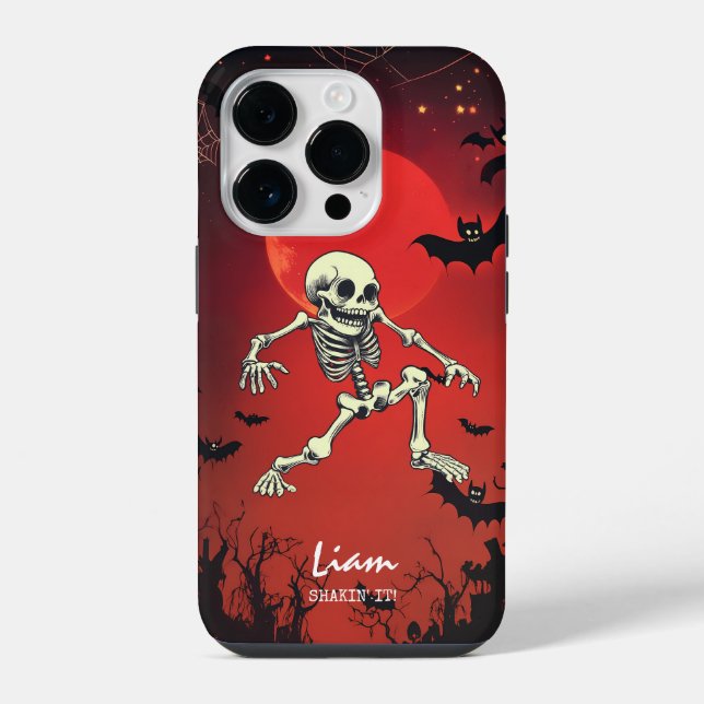 Dancing Skeleton - Spooky Fun All Year iPhone Case (Back)