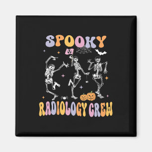 Dancing Skeleton Spooky Radiology Crew X-ray Tech Magnet